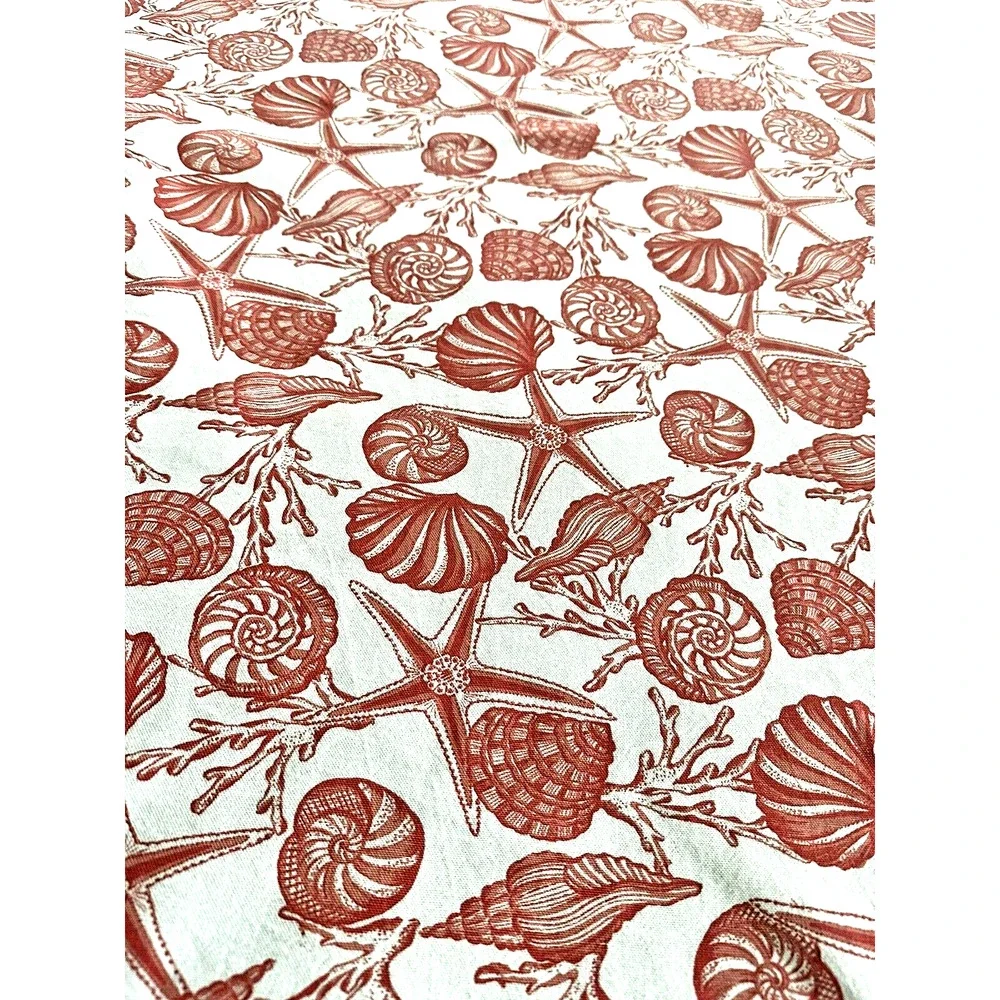 Coastal Collection Shells Coral Color Set of 4 Napkins 20x20
